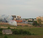 Gaisras Salomėjos Neries gatvėje.