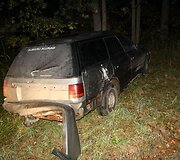 Sprukusio kontrabandininko automobilis
