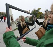 Vilniaus Katedros aik&scaron;tėje &ndash; akcija Pasaulinei psichikos sveikatos dienai paminėti.