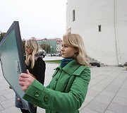 Vilniaus Katedros aik&scaron;tėje &ndash; akcija Pasaulinei psichikos sveikatos dienai paminėti.