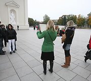 Vilniaus Katedros aik&scaron;tėje &ndash; akcija Pasaulinei psichikos sveikatos dienai paminėti.