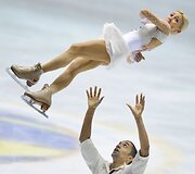 Vokiečių poros pasirodymas per dailiojo čiuožimo Grand Prix finalą Tokijo mieste Japonijoje. &Scaron;i pora i&scaron;kovojo trečiąją vietą.