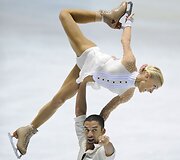 Vokiečių poros pasirodymas per dailiojo čiuožimo Grand Prix finalą Tokijo mieste Japonijoje. &Scaron;i pora i&scaron;kovojo trečiąją vietą.
