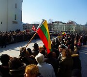Vilniuje &scaron;ventiniais renginiais minimas Lietuvos Nepriklausomybės atkūrimo 20-metis.