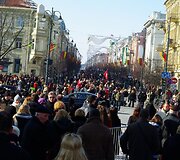 Vilniuje &scaron;ventiniais renginiais minimas Lietuvos Nepriklausomybės atkūrimo 20-metis.