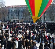 Vilniuje &scaron;ventiniais renginiais minimas Lietuvos Nepriklausomybės atkūrimo 20-metis.