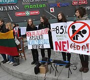 Mitingas Europos aik&scaron;tėje