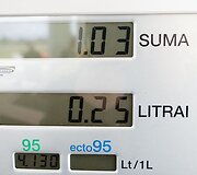&Scaron;imtai, per brangiais degalais pasipiktinusių vairuotojojų, &scaron;e&scaron;tadienį įvairiuose Lietuvos miestuose savo automobiliais užkim&scaron;o degalines. 