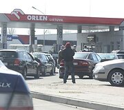 Vairuotojų protestas Klaipėdoje