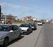Vairuotojų protestas Klaipėdoje