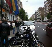Londone surengta lietuvių protesto akcija Kedžiams palaikyti