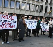 Protesto akcijos akimirka
