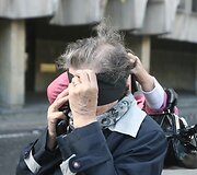 Protesto akcijos akimirka