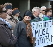 Protesto akcijos akimirka