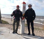 Entuziastų žygio akimirka