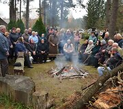 Vėlinių laužai Margionyse 