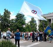 D.Kedžio &scaron;alininkų eisena
