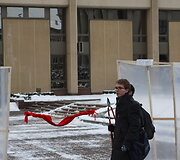 Studentų protesto akcija