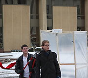 Studentų protesto akcija