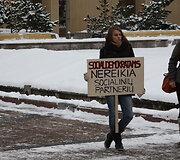 Studentų protesto akcija