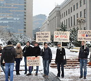 Studentų protesto akcija