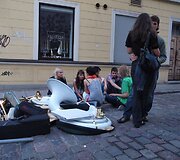 Klaipėdiečiai ir miesto svečiai džiaugiasi uostamiesčio &scaron;vente.