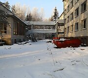 Apleistas sovietinės sanatorijos pastatas