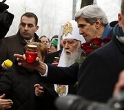 J.Kerry vizitas Kijeve