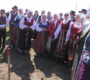 Renginyje netrūko etnografinio folkloro.