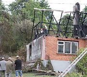 Gaisras Jurbarko rajone