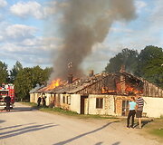 Gaisras Lazdijų rajone