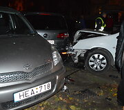 Kieme sudaužyti automobiliai