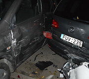 Kieme sudaužyti automobiliai