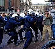 Studentų protestas Hagoje