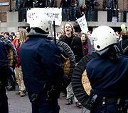 Studentų protestas Hagoje