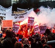 Studentų protestas Hagoje