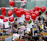 Studentų protestas Hagoje