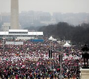 Moterų protestas prie&scaron; D.Trumpą 