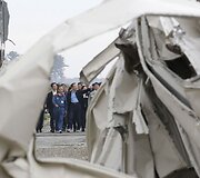 Kinijos ir Pietų Korėjos lyderiai lankosi Fuku&scaron;imoje 