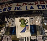 Ispanijos protestuotojai Madrido aik&scaron;tėje