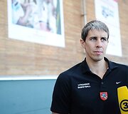 Lietuvos vyrų krep&scaron;inio rinktinės fotografo Tomo Tumalovičiaus parodos atidaryme dalyvavo ne tik rinktinės sirgaliai, tačiau ir patys krep&scaron;ininkai.
