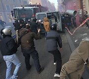 Italijos sostinės centre kilo neramumai.