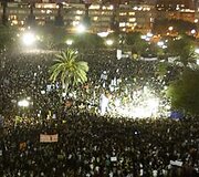 Demonstracijos akimirka