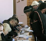 Rinkimų akimirka