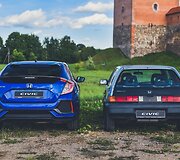 Vitoldas Milius automobiliu &bdquo;Honda Civic&ldquo; važiuoja LDK pėdsakais