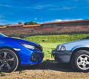 Vitoldas Milius automobiliu &bdquo;Honda Civic&ldquo; važiuoja LDK pėdsakais