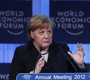 Angela Merkel Davose