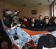 Balys Bardauskas motociklo palydėtuves surengė &Scaron;ilalės rajone, Laukuvos gimnazijoje