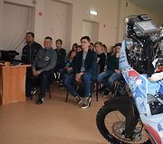 Balys Bardauskas motociklo palydėtuves surengė &Scaron;ilalės rajone, Laukuvos gimnazijoje
