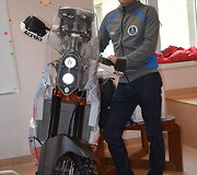 Balys Bardauskas motociklo palydėtuves surengė &Scaron;ilalės rajone, Laukuvos gimnazijoje